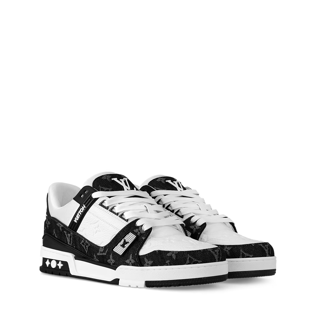 Louis Vuitton Trainer Sneaker White Black