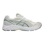 FLEX SHOP ASICS GT-2160 sneaker in cream and jasper green with mesh upper, Gel cushioning, and durable rubber outsole.