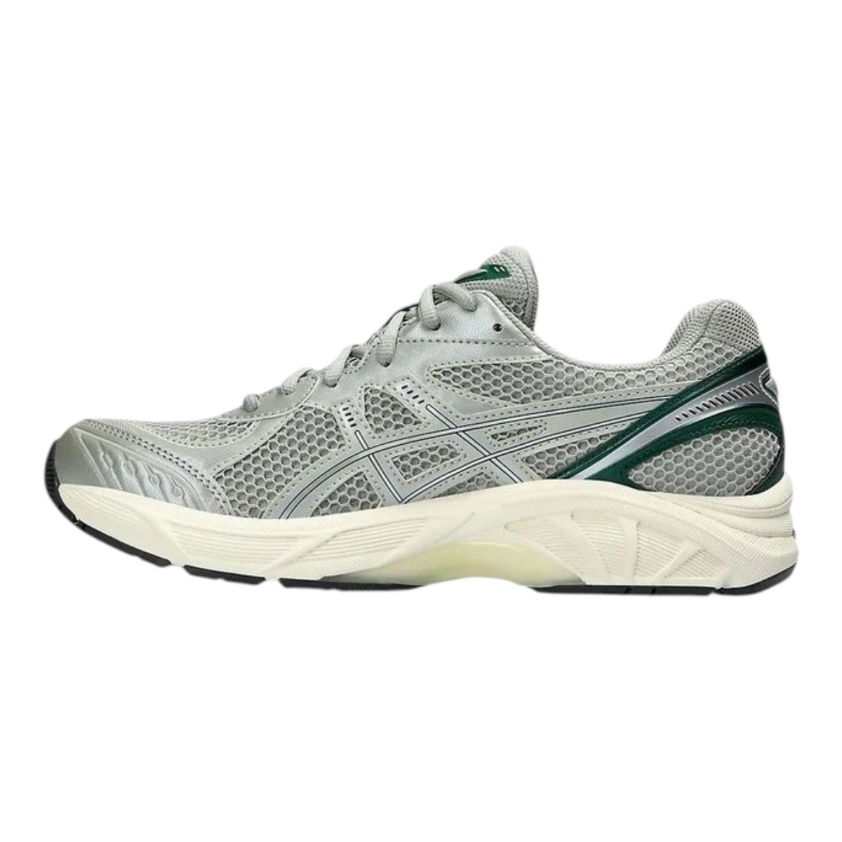 FLEX SHOP ASICS GT-2160 sneakers in seal grey and jewel green with breathable mesh and synthetic upper
