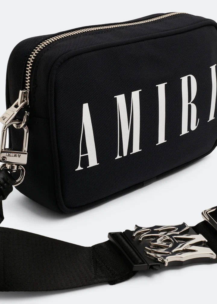 Amiri Black Nylon Camera Case