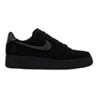 FLEX SHOP Nike Ja Morant x Swarovski Air Force 1 Low LX in black suede with crystal-embellished swoosh and heel tab.