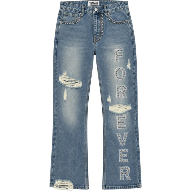 Forever Hungry Light Blue Forever Flared Jeans