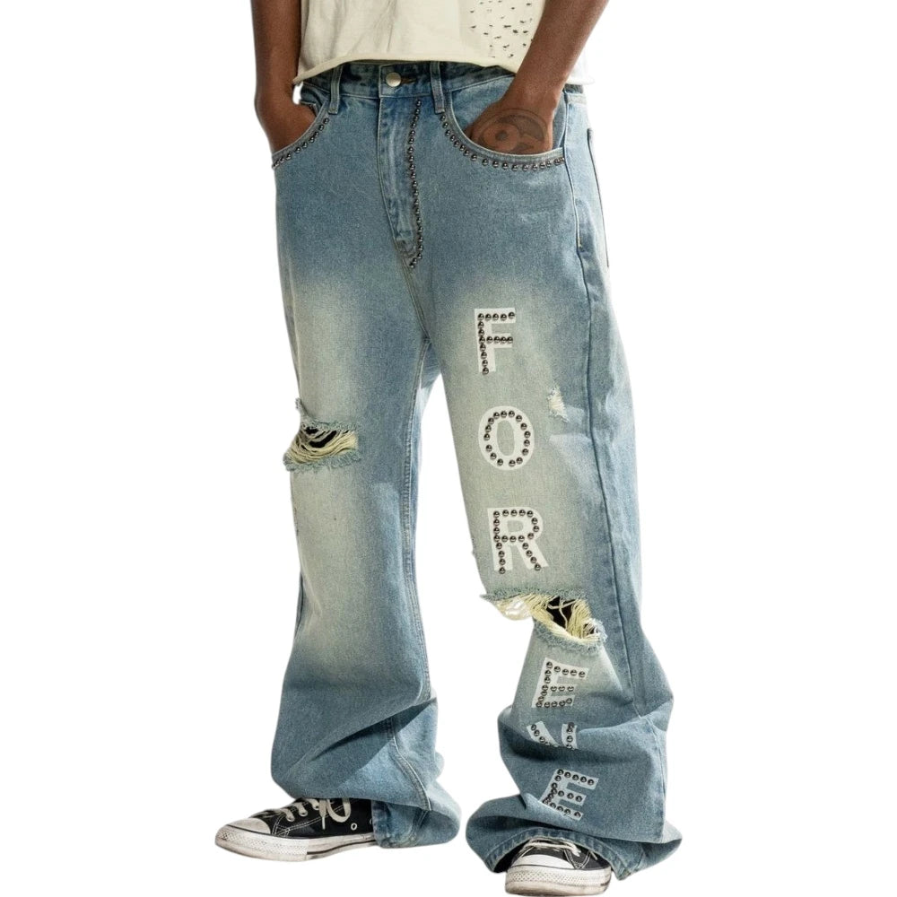 Forever Hungry Light Blue Forever Flared Jeans