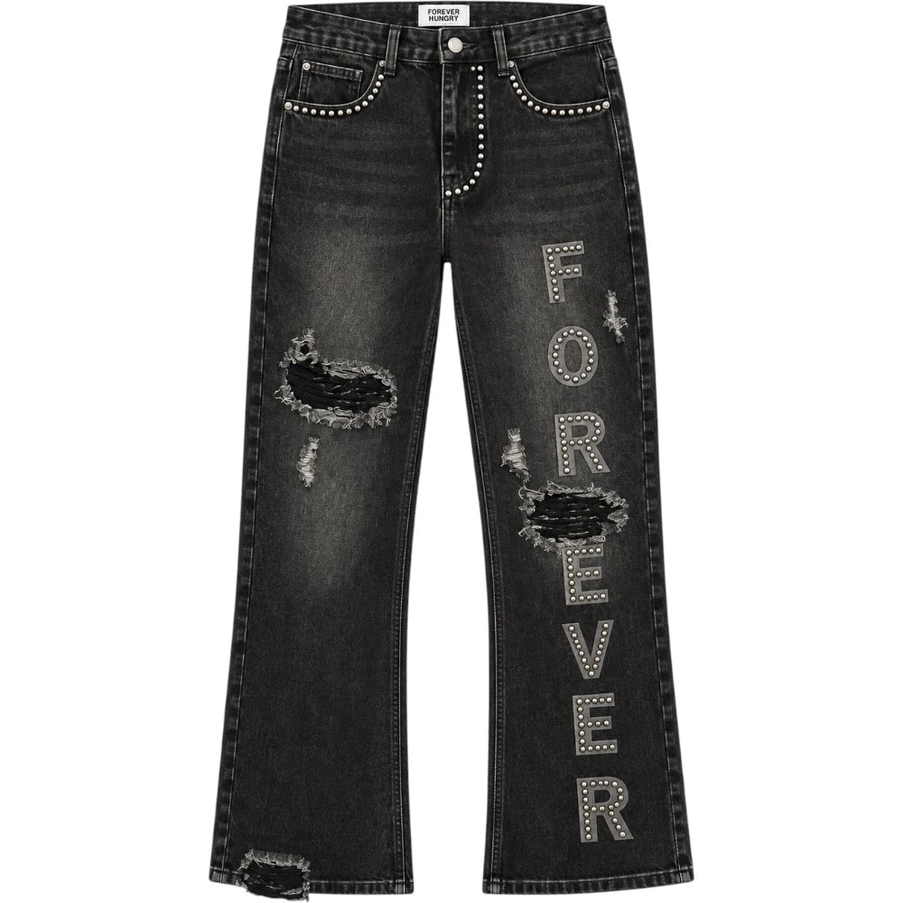 Forever Hungry Black Forever Flared Jeans