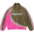 Supreme Track Jacket Umbro Velour Olive