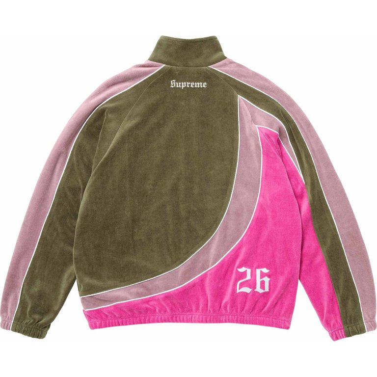Supreme Track Jacket Umbro Velour Olive